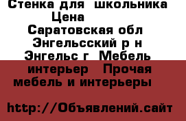 Стенка для  школьника › Цена ­ 3 000 - Саратовская обл., Энгельсский р-н, Энгельс г. Мебель, интерьер » Прочая мебель и интерьеры   